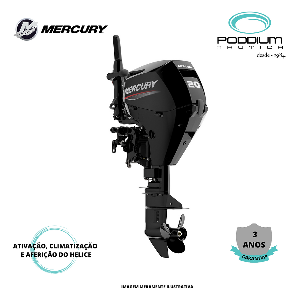 MOTOR DE POPA, MERCURY 20 HP MH EFI, 4 TEMPOS