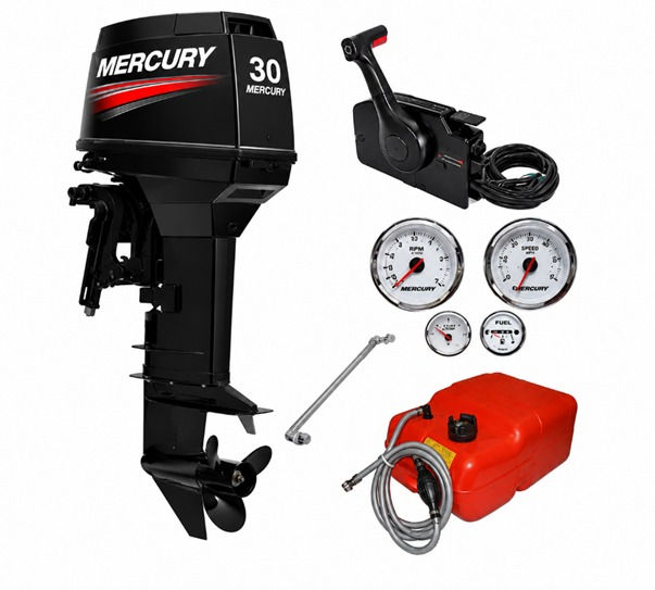 MERCURY 30 E – COMANDO A DISTÂNCIA E RELÓGIOS PARTIDA ELÉTRICA E MANUAL