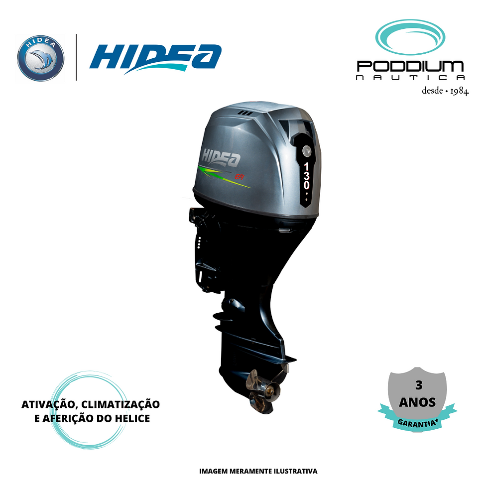 MOTOR DE POPA, HIDEA HDEFI130-FFEL-T (20"), 4 TEMPOS