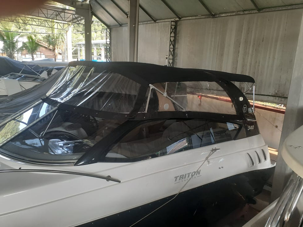Miniatura: LANCHA TRITON 340 + PARELHA MERCRUISER 200 + CARRETA RODOENCALHE