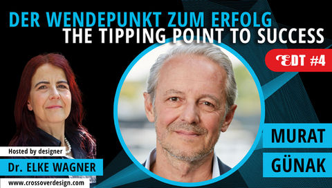 YouTube Titelbild mit einem kleinen Porträt von Elke und der interviewten Person, Murat Günak in interview with Dr. Elke Wagner