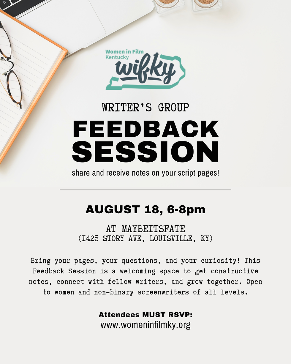 August Writer's Group Feedback Session