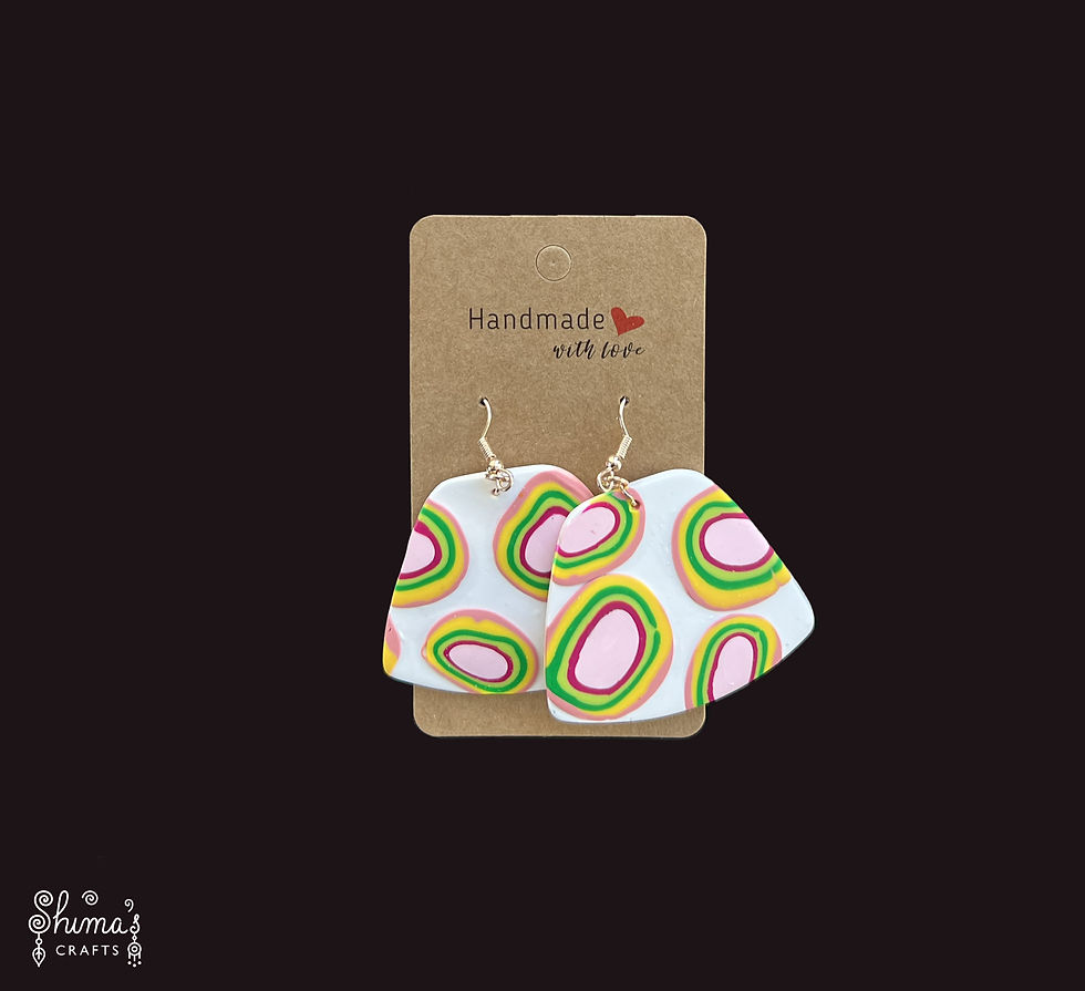 Thumbnail: Handmade polymer clay earrings