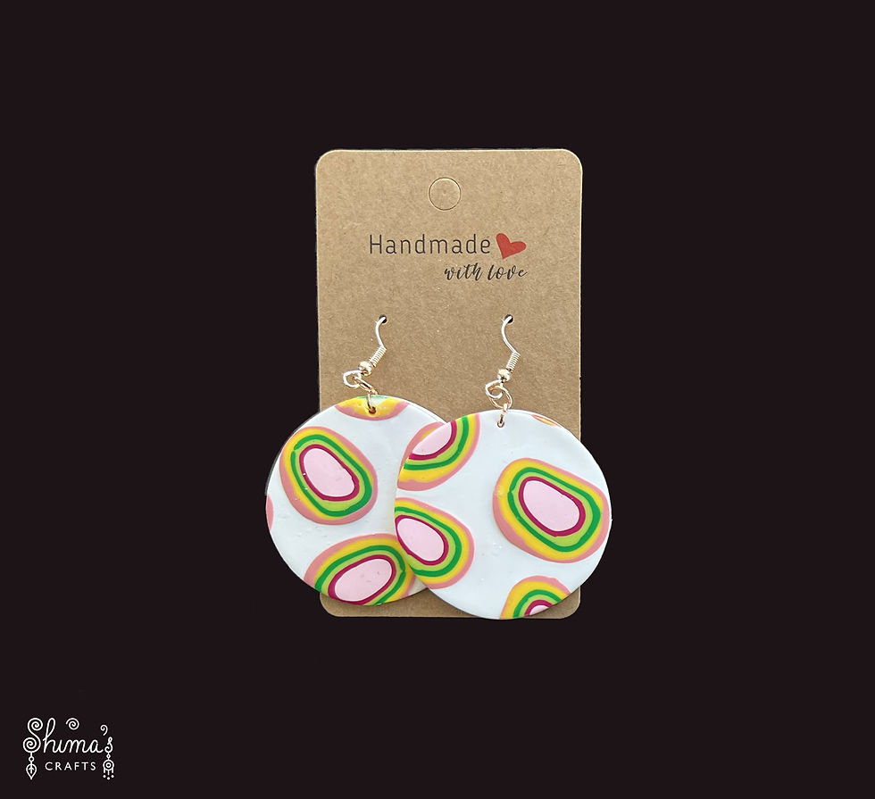Thumbnail: Handmade polymer clay earrings