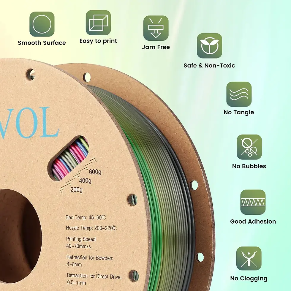 Thumbnail: Sovol Silk PLA Filament R Colors 1.75mm Rainbow-R 1kg