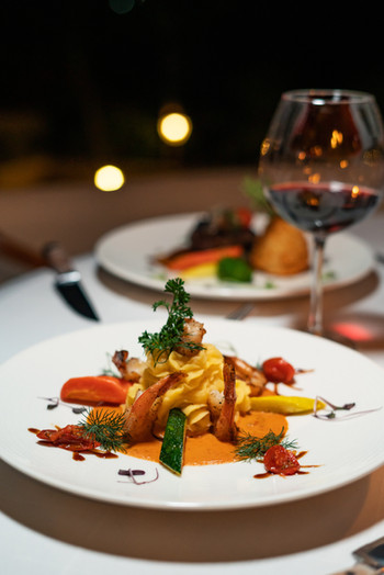 Dinner at St James's Club, Antigua