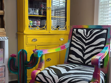 Refinishing an Office Chair into a Lisa Frank Inspired Masterpiece