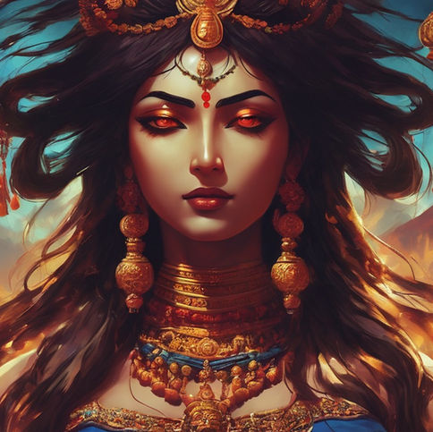 An Image of A woman standing looking fierce at the camera.