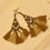 Thumbnail: Western Style Earrings with Earth Color Tassel