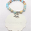 Thumbnail: Serpentine Gemstone Stretch Bracelet with Elephant Charm