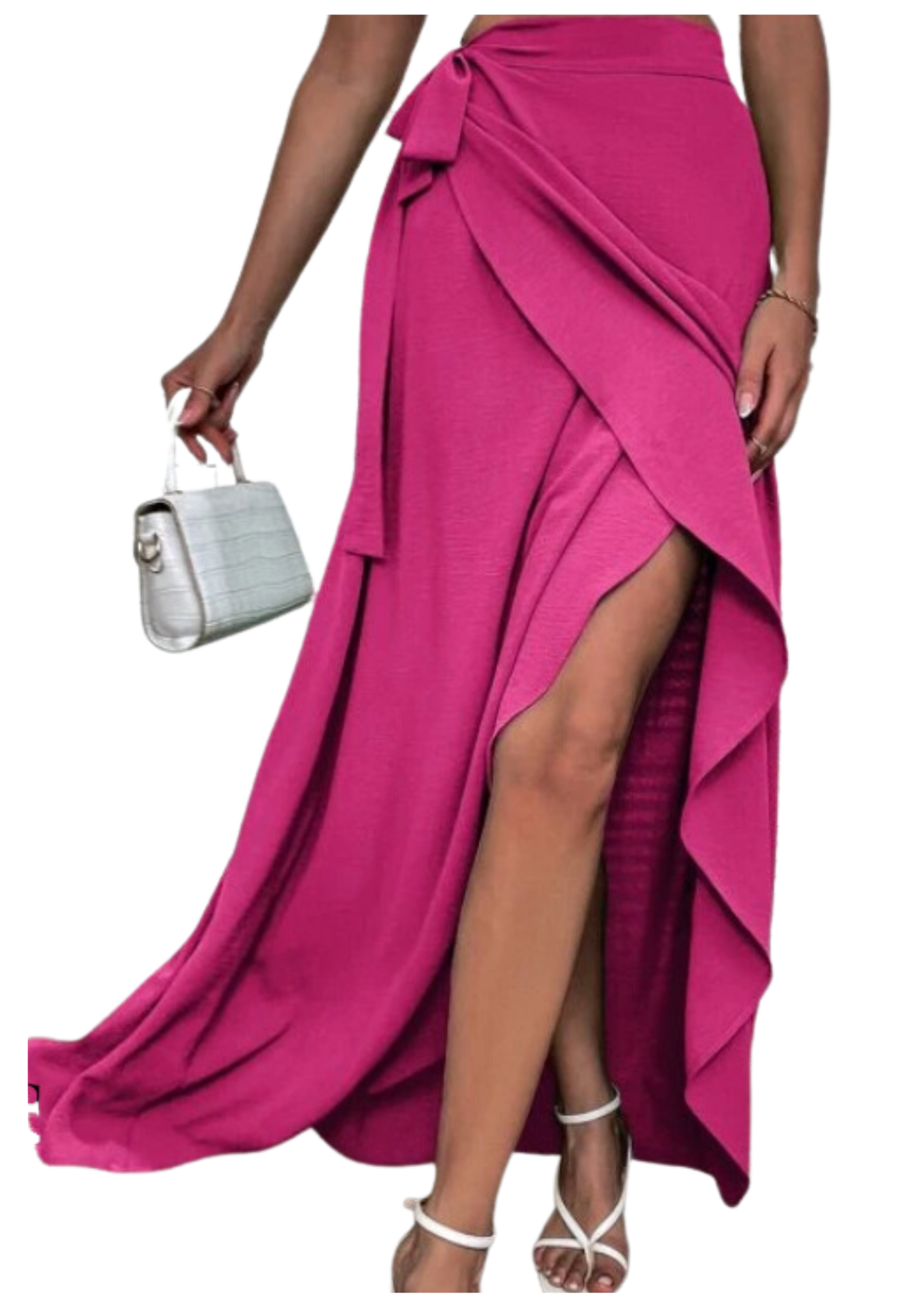 Hot Pink Wrap Skirt