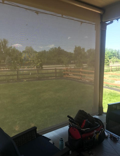 Patio Sun and Wind Screen