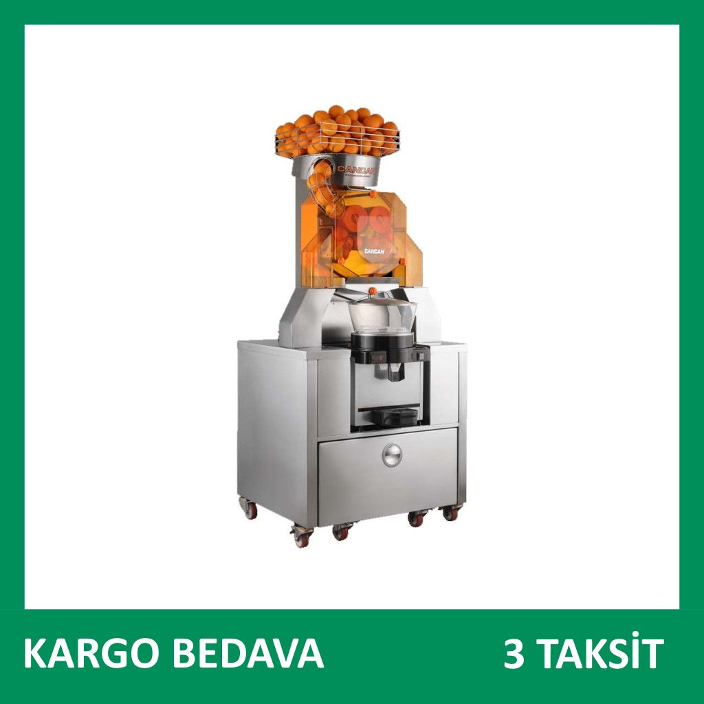 Cancan 208 38 Soğutmalı Arabalı Otomatik Portakal Sıkma Makinesi