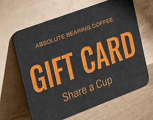 Gift Card propped up against the wall.