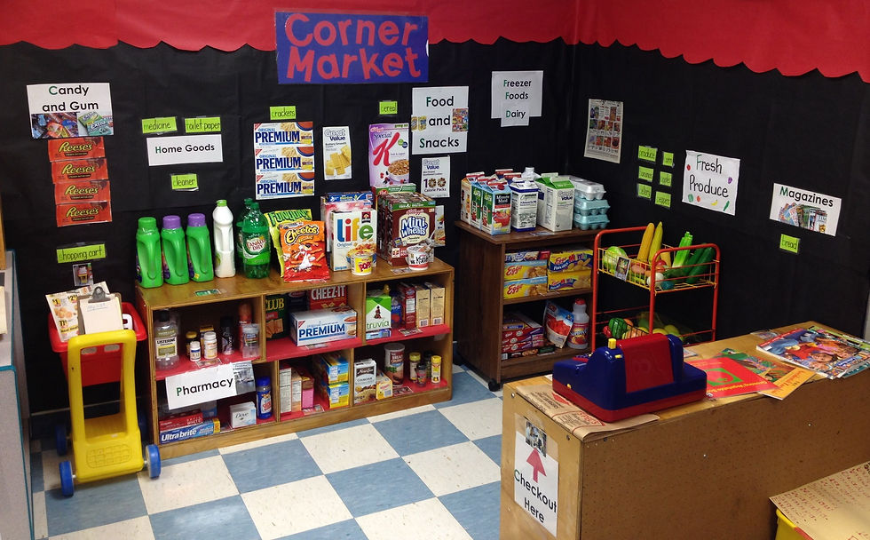K1s & K2s dramatic play corner