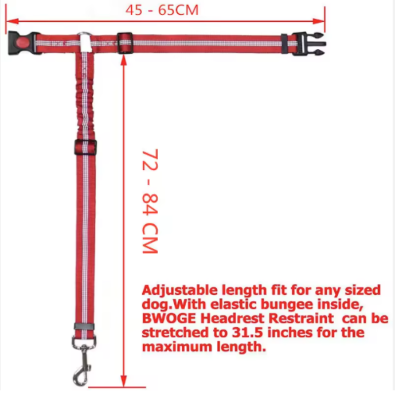 Thumbnail: Reflective Pet Dog Car Seat Belt Puppy Collar Walking Travel Car Accessories Cat