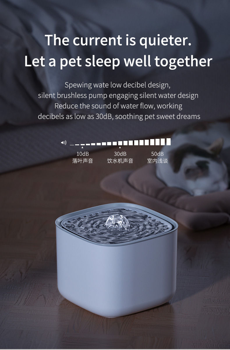Thumbnail: 3L Large Capacity Canine Cat Dog Pet Circulating Filter Pet Fountain Feeder Auto