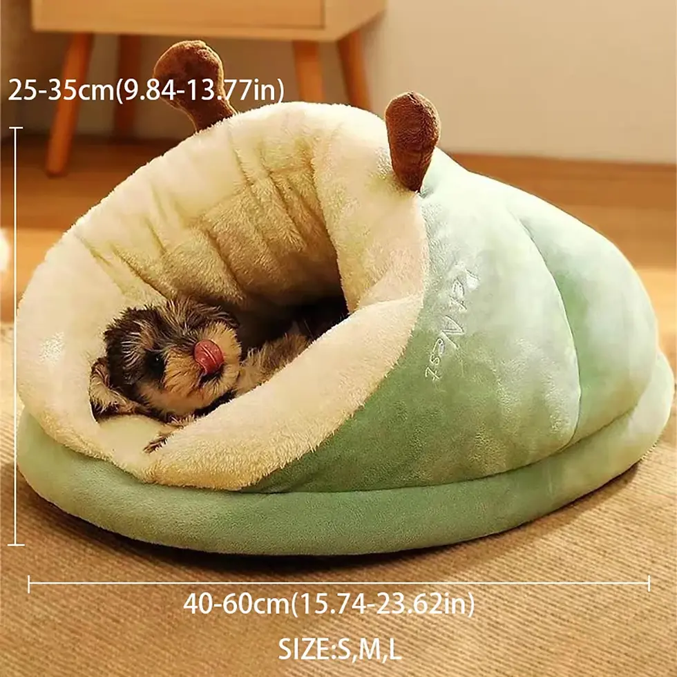 Thumbnail: Winter Warm Small Dog Kennel Bed Breathable Dog House Cute Slippers Shaped Dog B
