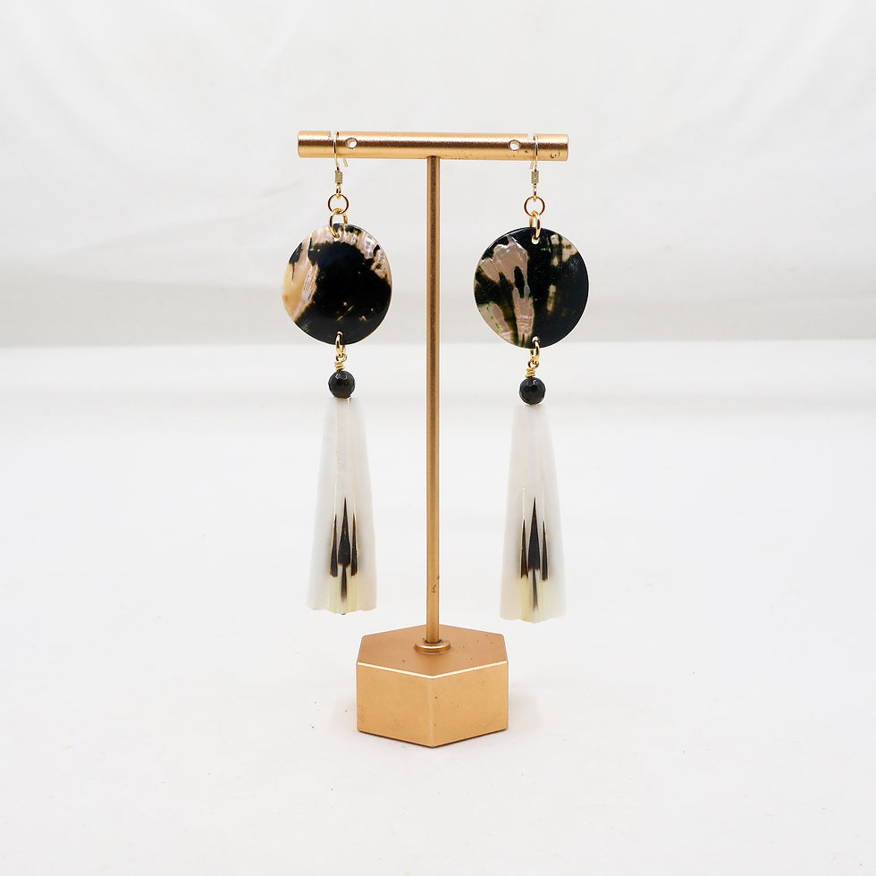 Thumbnail: One-Eleven Black Ab Earrings