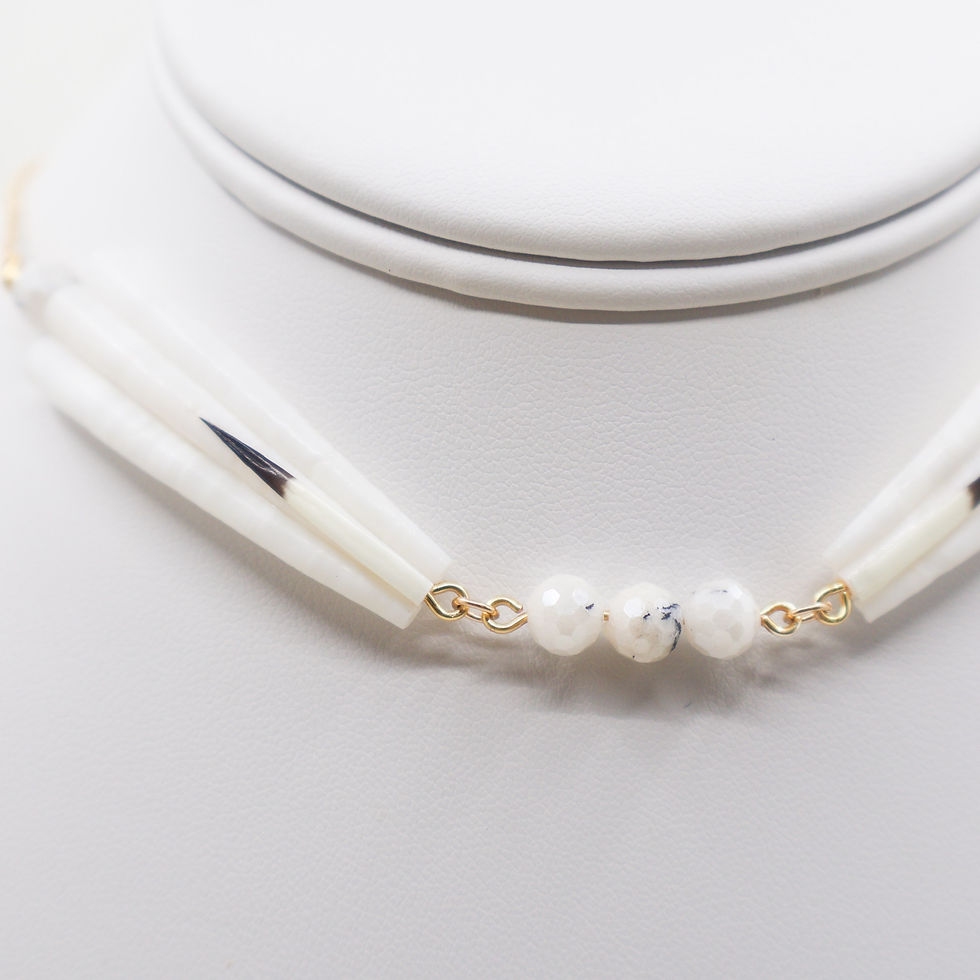 Thumbnail: White Gemstone Choker
