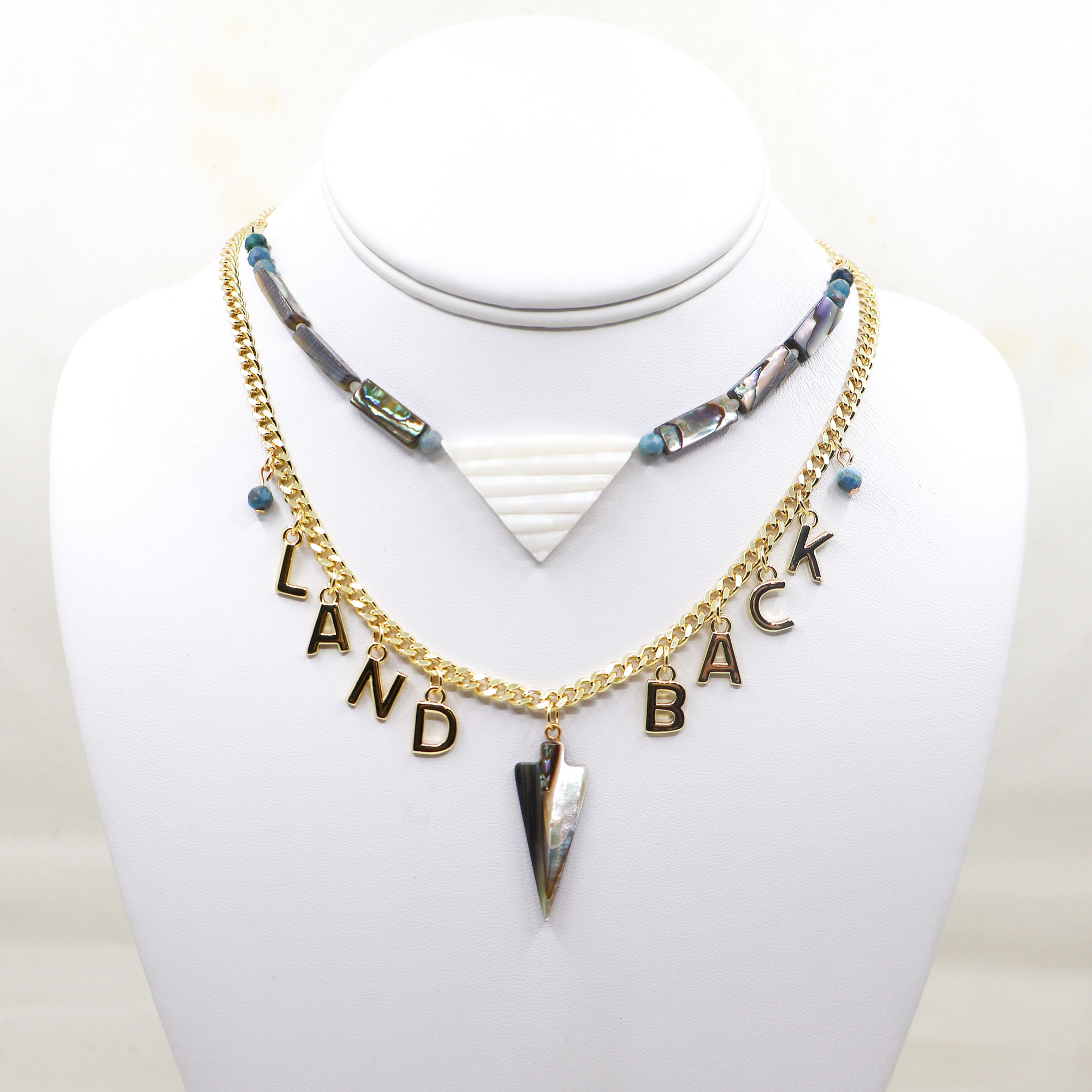 Triangle Land Back Necklace Set