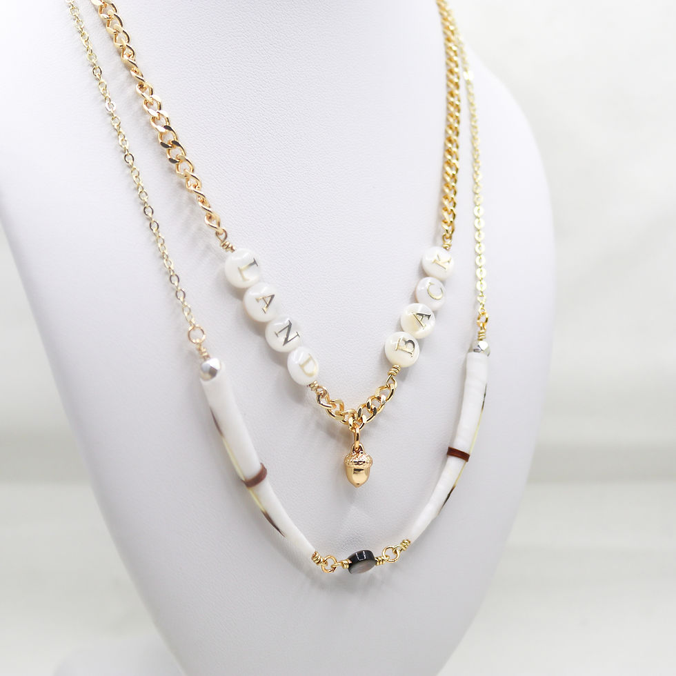Thumbnail: Land Back Natural Necklace Set