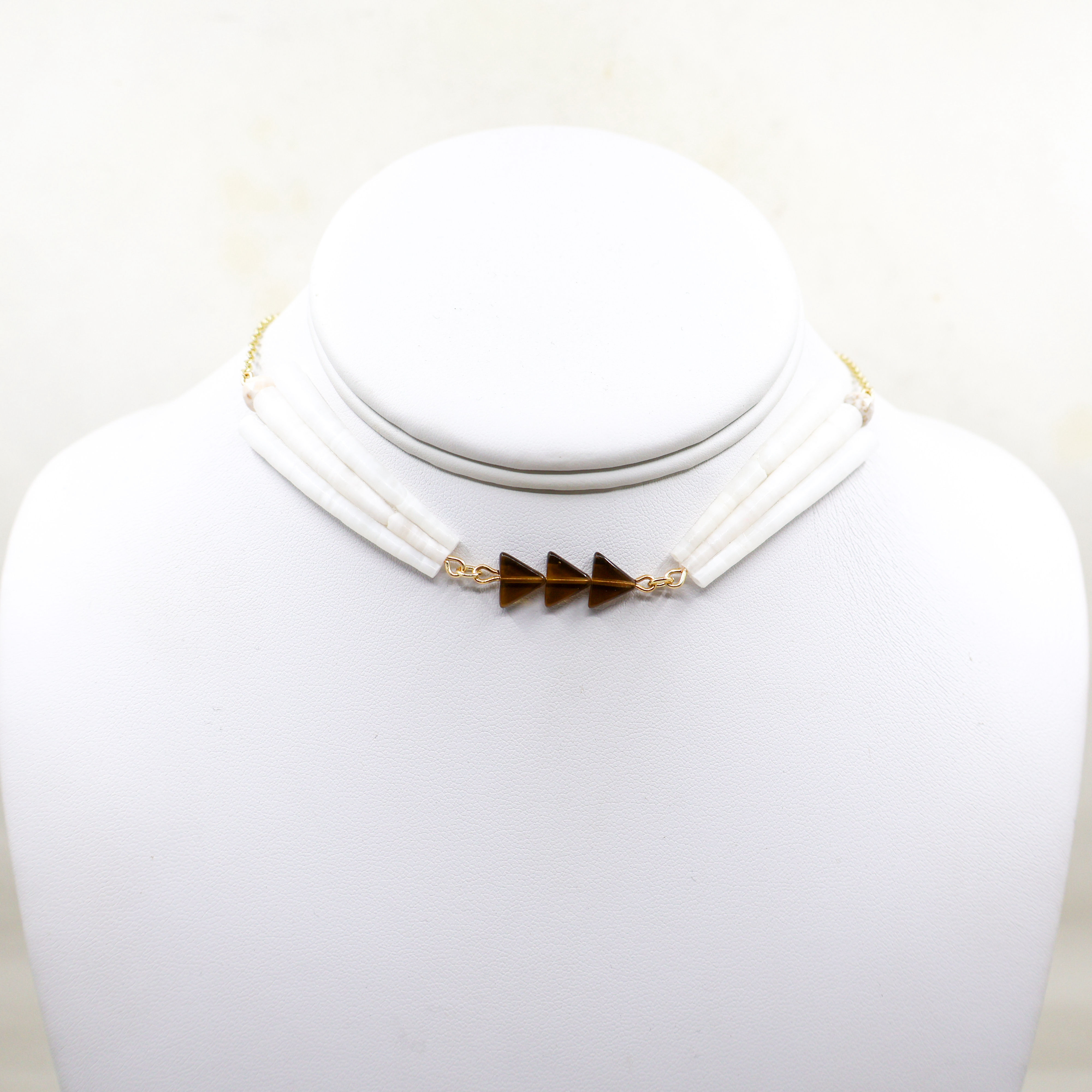 Brown Triangle Choker