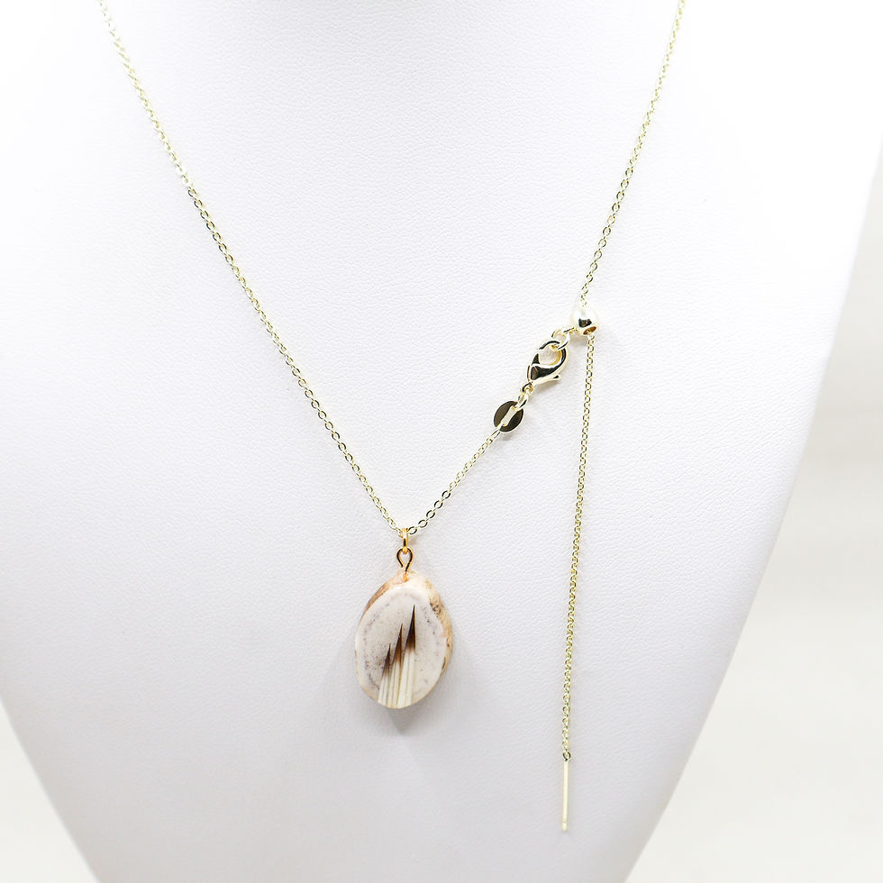 Thumbnail: Elk Dentalium Necklace & Earring Set
