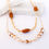 Thumbnail: Tan Dentalium Necklace Set