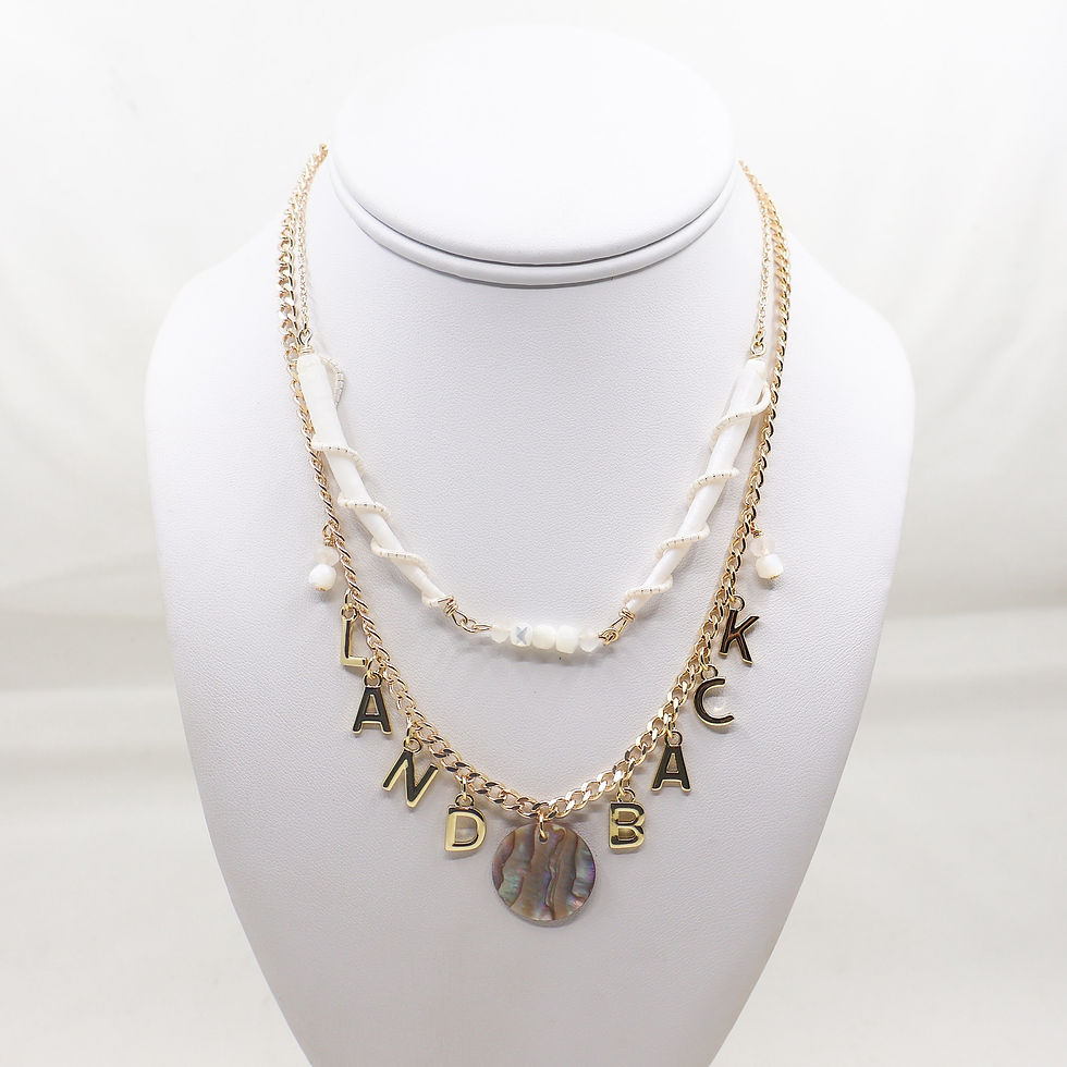 Thumbnail: Land Back Dentalium Wrap Necklace Set