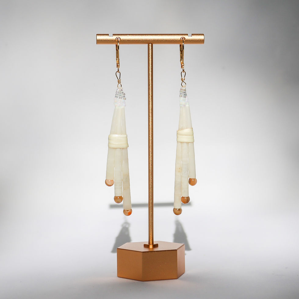 Thumbnail: One-Eleven Dentalium Earrings