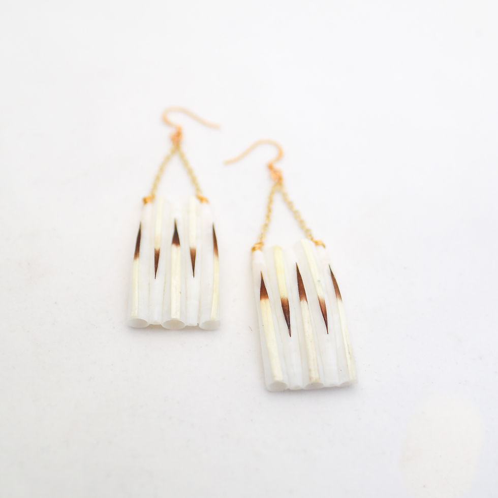 Thumbnail: Square Porcupine Earrings
