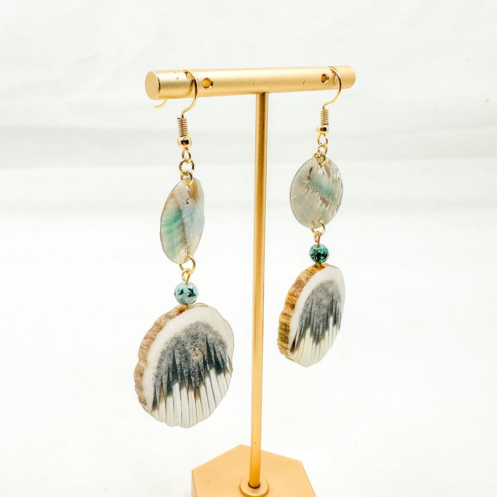 Thumbnail: Turquoise Ab Elk Earrings