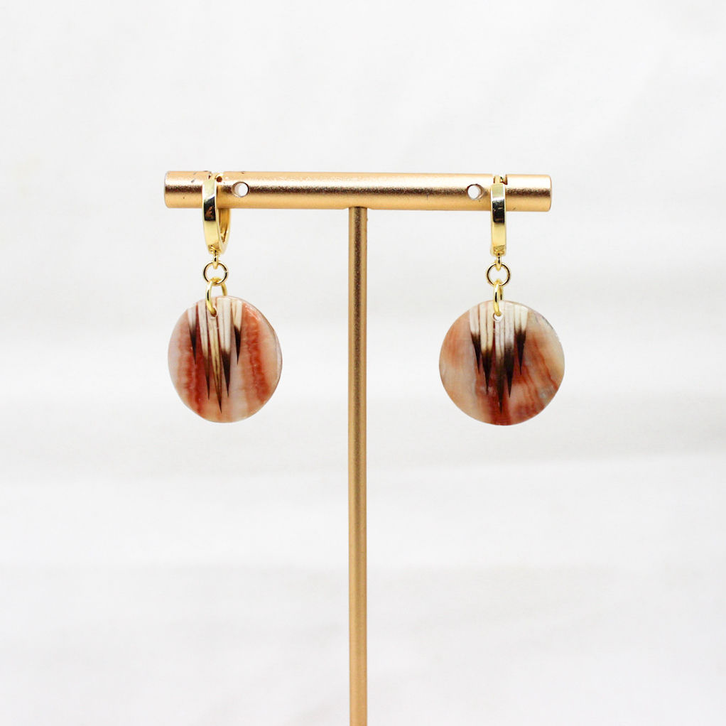 Ab Porcupine Huggie Hoops