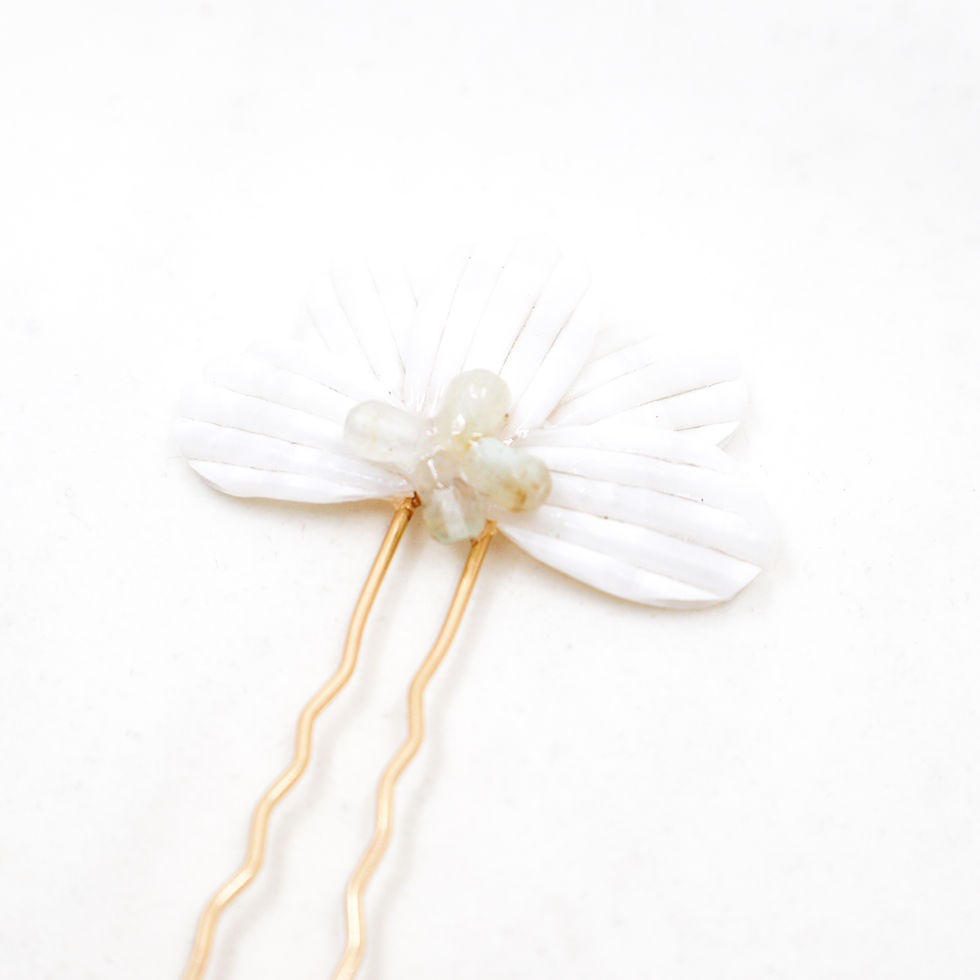 Thumbnail: Crystal Flower Hair Pin