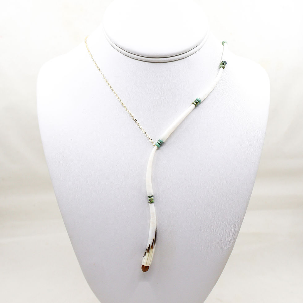 Thumbnail: Juniper Turquoise Side Necklace