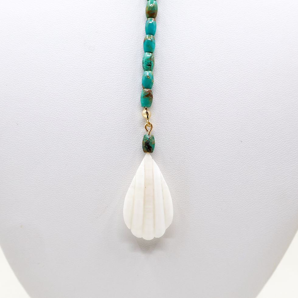 Thumbnail: One Side Turquoise Necklace