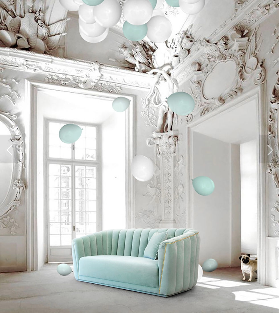 Banquette contemporaine tissu personnalisables