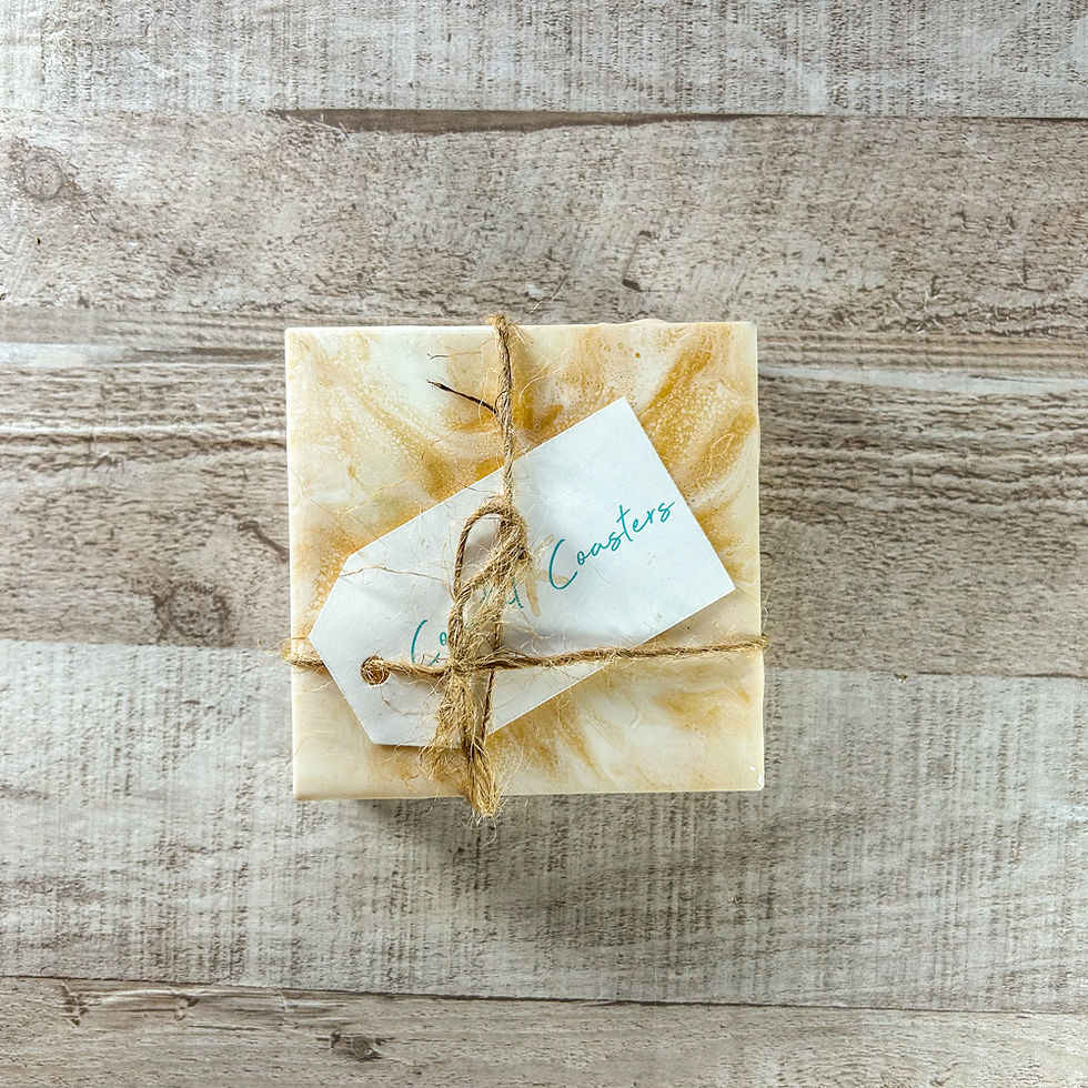Thumbnail: Golden Hour Handmade Coaster Set