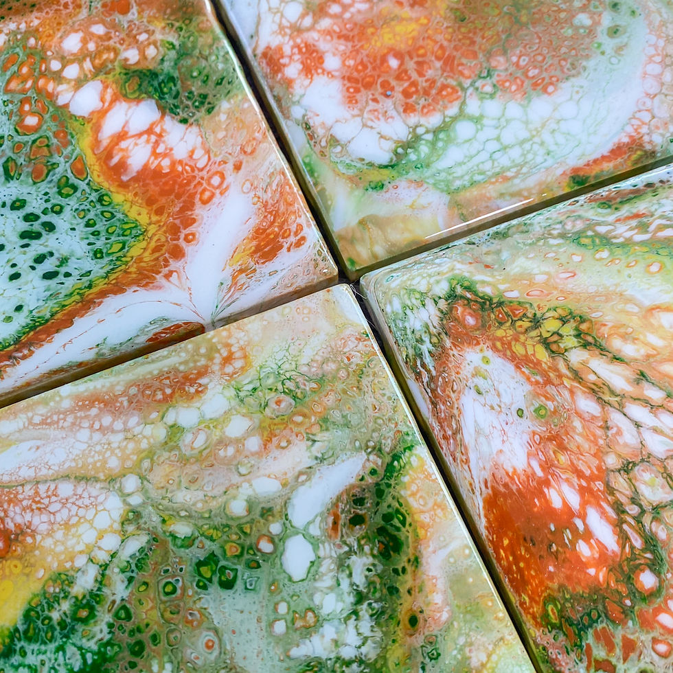 Thumbnail: Fiesta Inspiration Handmade Coaster Set