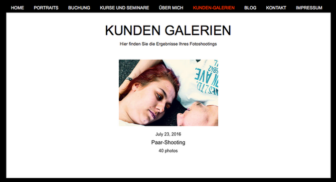 Kunden-Galerien als neuer Service