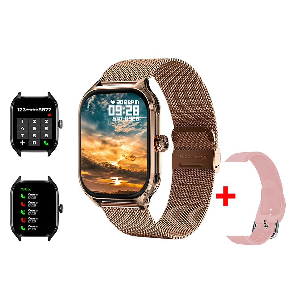 Thumbnail: LAXASFIT New H9 Promax Smart Watch Dial to Answer Calls Calorie Tracking Heart R