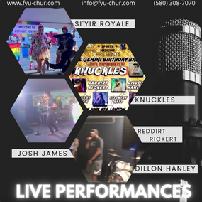 New recent and upcoming LIVE PERFORMANCES!