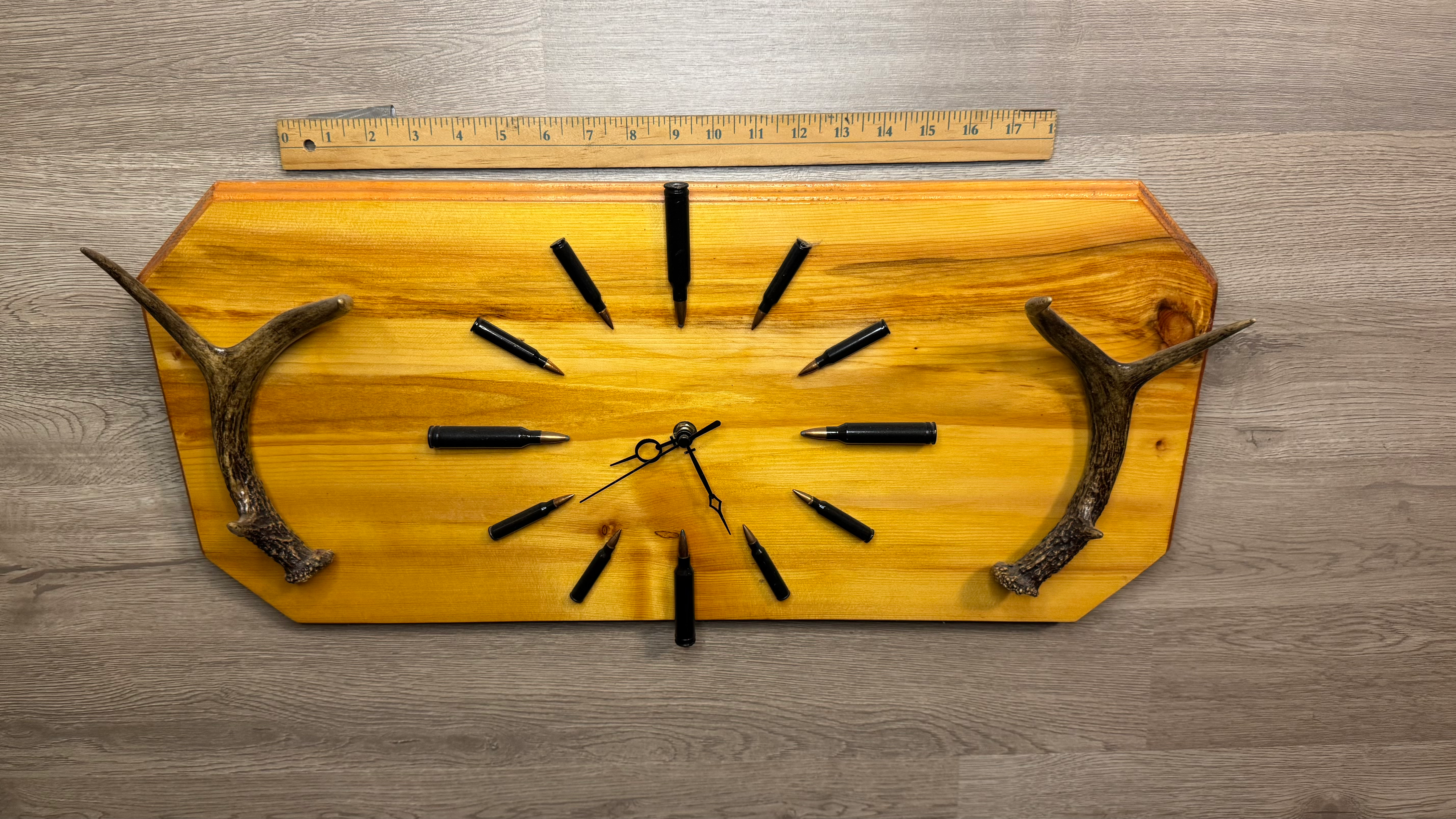 Bullet & Antler Clock