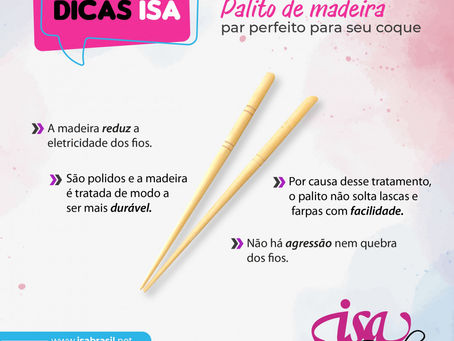 Dica ISA I Palito de madeira par perfeito para o seu coque