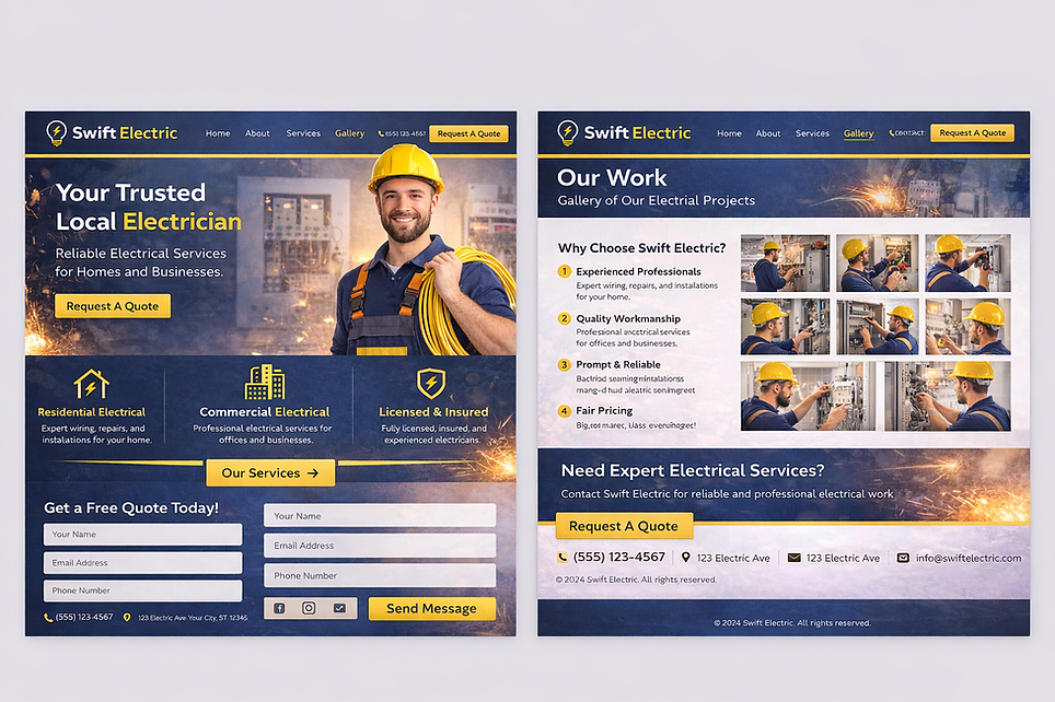 WebCor Electrician Mockup