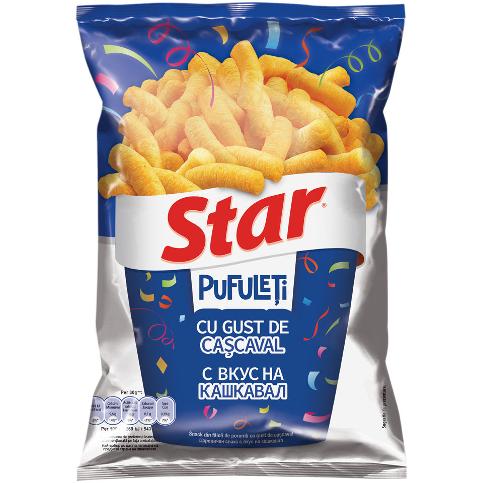 Pufuleti STAR cu cascaval – 80g