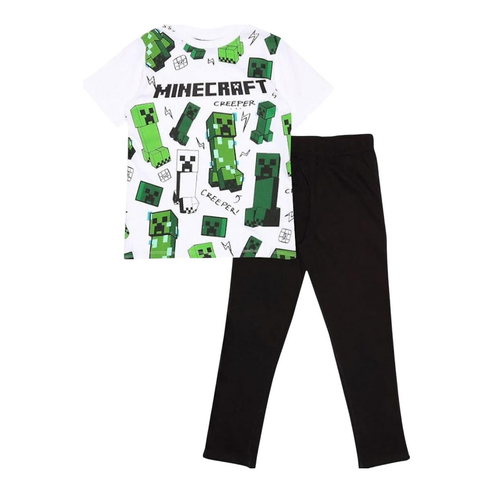 Minecraft boys pyjamas 4-13 years