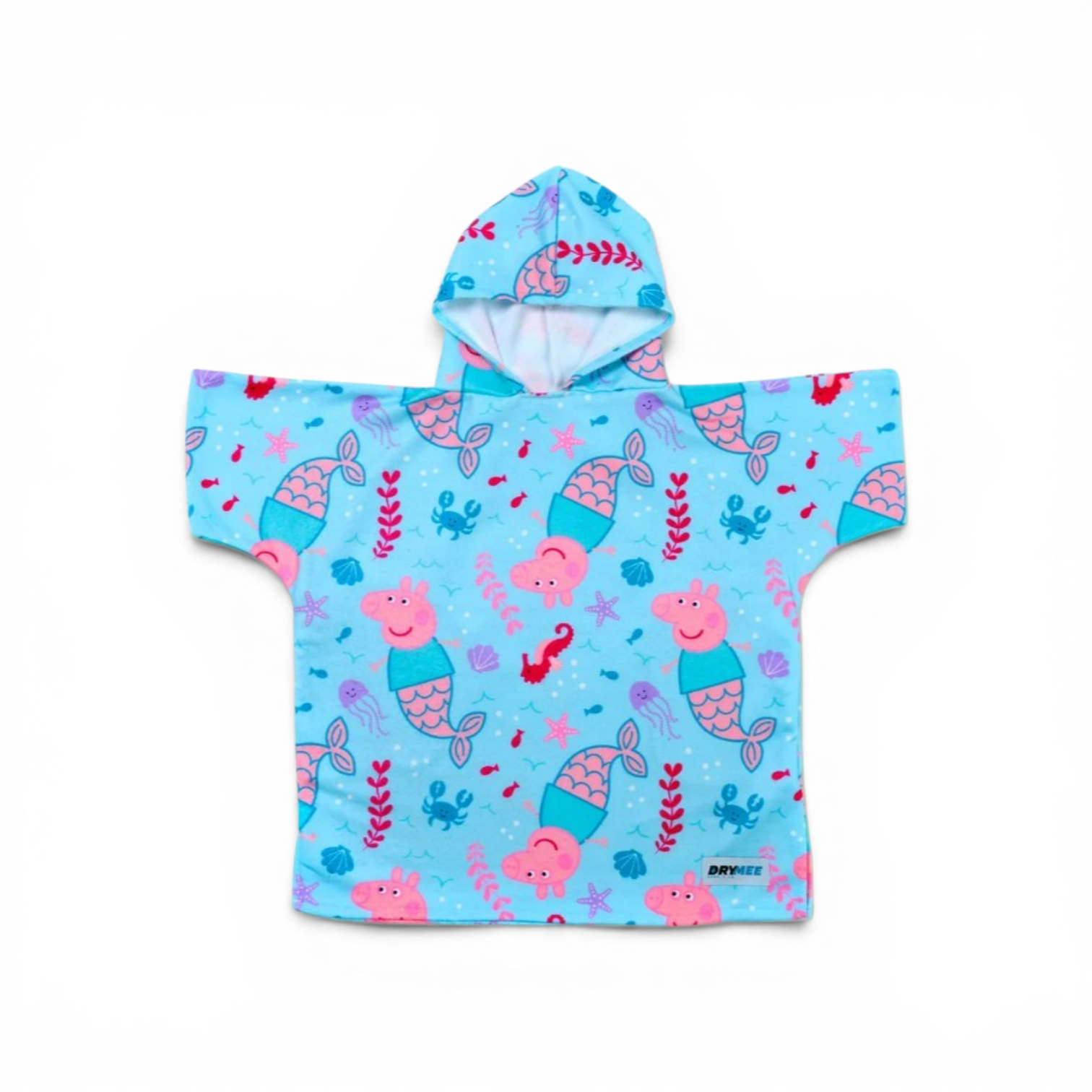 Peppa Pig DRYMEE Peppa Pig Hooded Poncho Towel Kids Age 4-6 Years