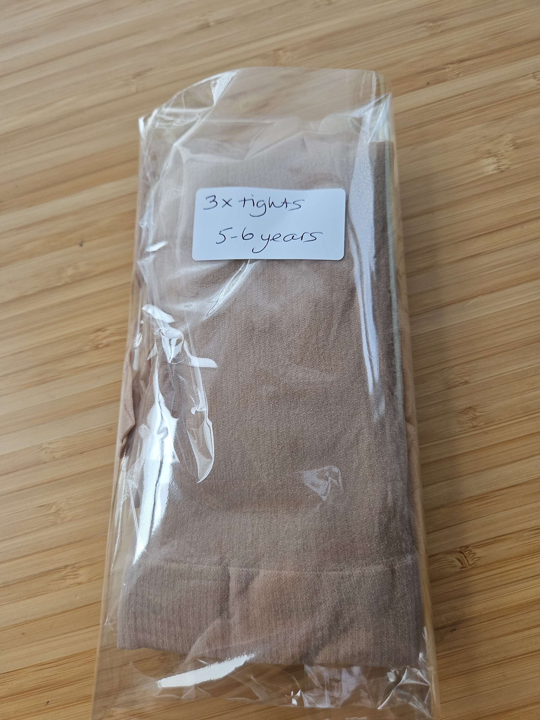 Girls silky tights nude 5-6 or 13-14 years